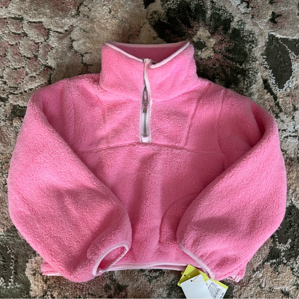 All in Motion Pink Fleece Quarter-Zip